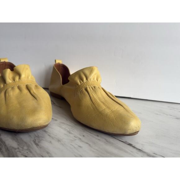 Sheridan Mia Darby Flat Yellow EU 42 / US 11 Buttery Soft Leather, D’Orsay Chic - Picture 4 of 12